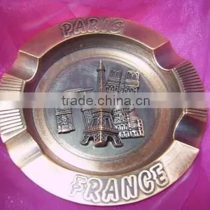 Antique Metal Souvenir Ashtray/metal Ashtray /antique Metal Ashtray thumbnail-1