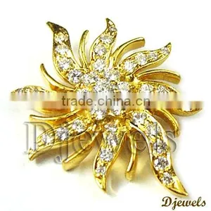 Diamond Gold Pendants, Bridal Pendants, Pendant Jewelry thumbnail-2