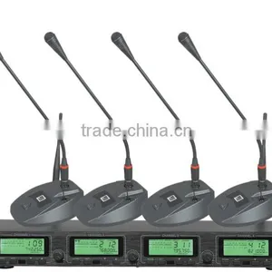 High Quality 4 Channel Receiver, UHF Wireless Professional Microphone For 300 Meters Long thumbnail-1