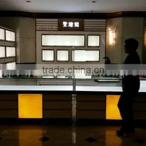 Indian Carved Solid Wood Furniture Kiosk for Jewelry Store Interior Decoration thumbnail-5