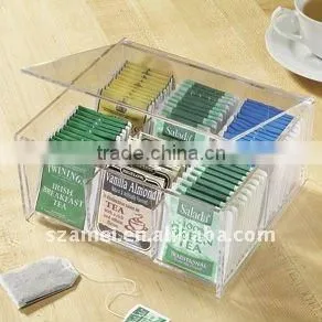 Clear Acrylic Teabag Box/holder thumbnail-1