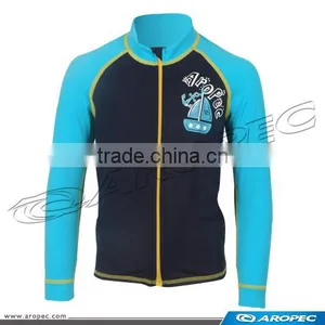 Sweet Kids Lycra Long Sleeve Zipper UV Swim Rash Guard thumbnail-4