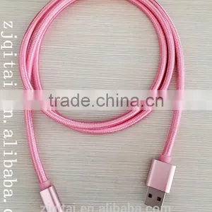New Arrival Customized Wholesale Metal Braided Usb Cable 2 in 1 Mirco Usb Cable for Iphone &samsung thumbnail-2