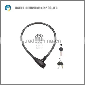 Steel Cable Lock Bicycle/Motorcycle Lock With High Quality thumbnail-1