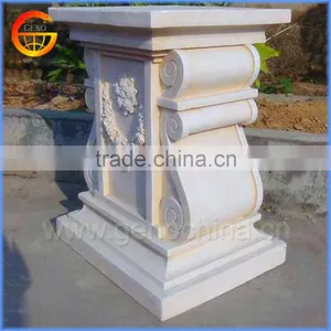 Fiberstone Flower Pot Stand Roman Decorative Pillar Design thumbnail-1