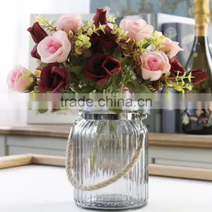 New Artificial Flowers Silk Bouquets of Roses Home Interior Decoration Flower thumbnail-3
