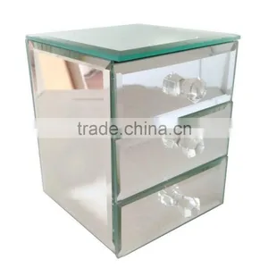3 Tiers Glass Mirror Jewellery Box thumbnail-1