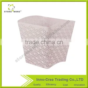 Arc-shape Metal Punched Decorative Trash Can For Home/Office thumbnail-1