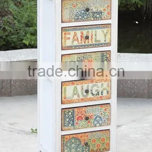 New Design Antique White Wooden Fllling Cabinet thumbnail-1