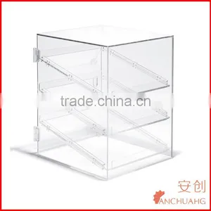 Acrylic Showcase Pastry Bakery Jewelry Display Case 3 Layers thumbnail-1