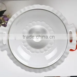 13" Ceramic White Comal thumbnail-3