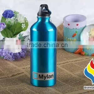Outdoor Taking Aluminum Water Bottle With Carabiner thumbnail-3