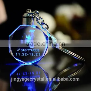 Promotional 3D Engraving Crystal Keychain With Led Light as Kids Led Giveaway thumbnail-3
