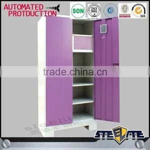 Simple Bedroom Wardrobe Designs Cheap Steel Almari thumbnail-4