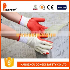 DDSAFETY 2017 Cotton Rubber Working Safety Glove 10 Gauge Bleach Cotton With Red Rubber Glove thumbnail-2