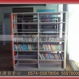 Double Sided Steel Library Shelves,School Metal Bookshelf,Steel Book Shelf thumbnail-6