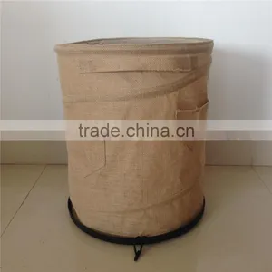 New Design Environmental Folding Jute Bag for Growing thumbnail-3