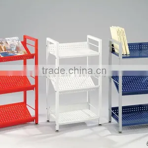 3 Tier Metal Book Shelf/magazine Rack/ Sheet Metal Storage Rack thumbnail-5
