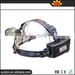 OEM XML-T6 LED 1000 Lumens 3 Mode Zoom Gold Ingot Shape LED Headlamp thumbnail-3