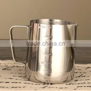 Kitchen Stainless Steel Measuring Cup Milk Frothing Jug Classic Creamer Pitcher thumbnail-3