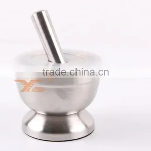 High Quality Stainless Steel Herbs Mill Mortar and Pestle thumbnail-1