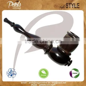 Hi-polish Handmade Ebony Wood Smoking Pipe for American Market thumbnail-1