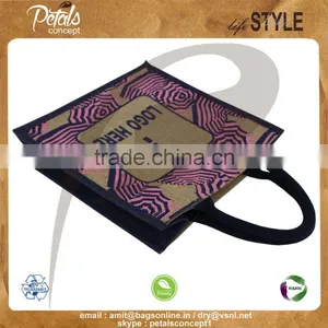 PP Laminated Jute Tote Bag With Padded Rope Handle thumbnail-6