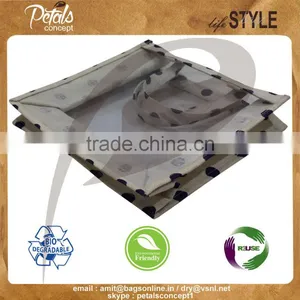 See Through PVC Indian Bags With Jute Sides - Made From Thick PVC & Laminated Jute thumbnail-4