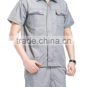 2017 OEM Men Uniforms Workwear Short Sleeve Jacket and Pants thumbnail-2