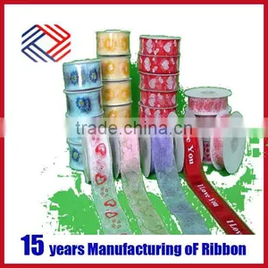Beautiful Double Sheer Ribbons Silk Organza Ribbon thumbnail-6