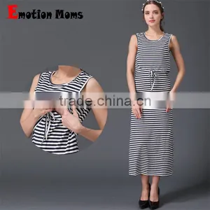 Emotion Moms Summer OEM Service Europe Long Breastfeeding Maxi Dress Maternity Evening Dresses thumbnail-1