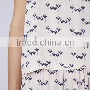 Heart Print Sleeveless Girl in Pajamas Photo thumbnail-4