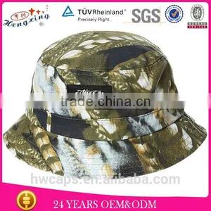 Fashion Wholesale Custom Fisherman Camo Bucket Hat thumbnail-1