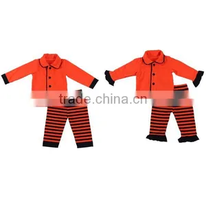 2017 Fall Girsl Boys Sleepwear Christmas Pajamas Cotton Baby Outfits Kids Pajamas thumbnail-2