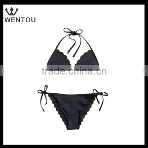 Wholesale Women Sexy Scalloped Bikini thumbnail-4