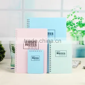 A6/64K,A5/25K,B5/18K PP Cover Notebook Cheap Customizable Wire-o Binding Writing Notebook thumbnail-1