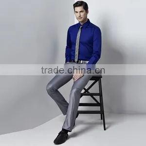 2016 New Model Shirts For Men Royal Blue Shirt thumbnail-4