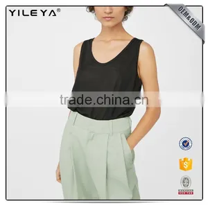 Hot Sale Wholesale Tank Tops Women 100% Cotton Tank Tops in Bulk thumbnail-1