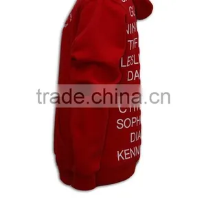Lastest Product Best Price Full Printing Plain Red Pullover Hoodie thumbnail-2