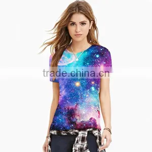 Colorful Shirt Womens Digital Print T-shirt 3d Printing T-shirt thumbnail-1