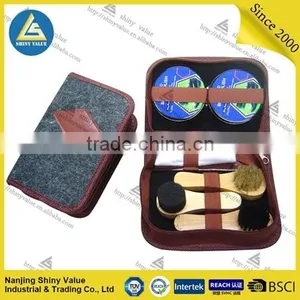 Portable Travel Use Shoe Shine Kit With Plastic Shoe Horn and Tin Shoe Polish thumbnail-6