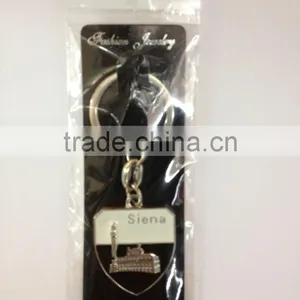 Manufacturer New Design Travel House Metal Keychain for Souvenir thumbnail-1