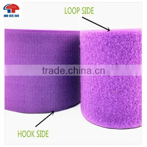 Strong Sticky Nylon Fastener Purple Color Hook and Loop Tape thumbnail-1
