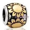 18K Gold Plating European Style Beads With Thick Silver Plating Beads thumbnail-1