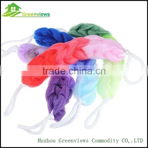 Wholesale Net Mesh Bath Sponge Long Shower Puff Body Back Scrubber Sponge Cleaning thumbnail-3