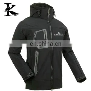 Custom Printed Waterproof Jacket Embroidered Hiking Windproof Softshell Jacket thumbnail-1