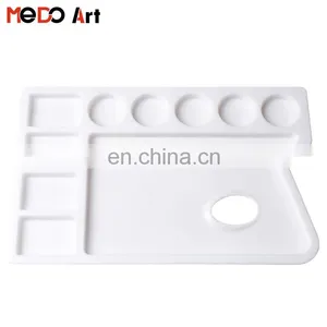 9 Well Rectangular Plastic Art Palette thumbnail-2