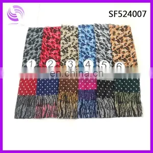 New Style Hot Sexy Latest Chiffon Scarf Designs Leopard Fashion Scarf Shawl thumbnail-1