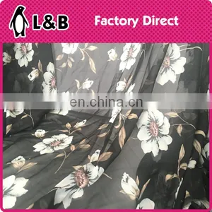 2017digital Print Fabric Polyester Flower Bubble Chiffon Fabric thumbnail-1