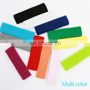 Solid Color Girls Sport Headbands Towel Hair Band Rainbow Sweatband thumbnail-6